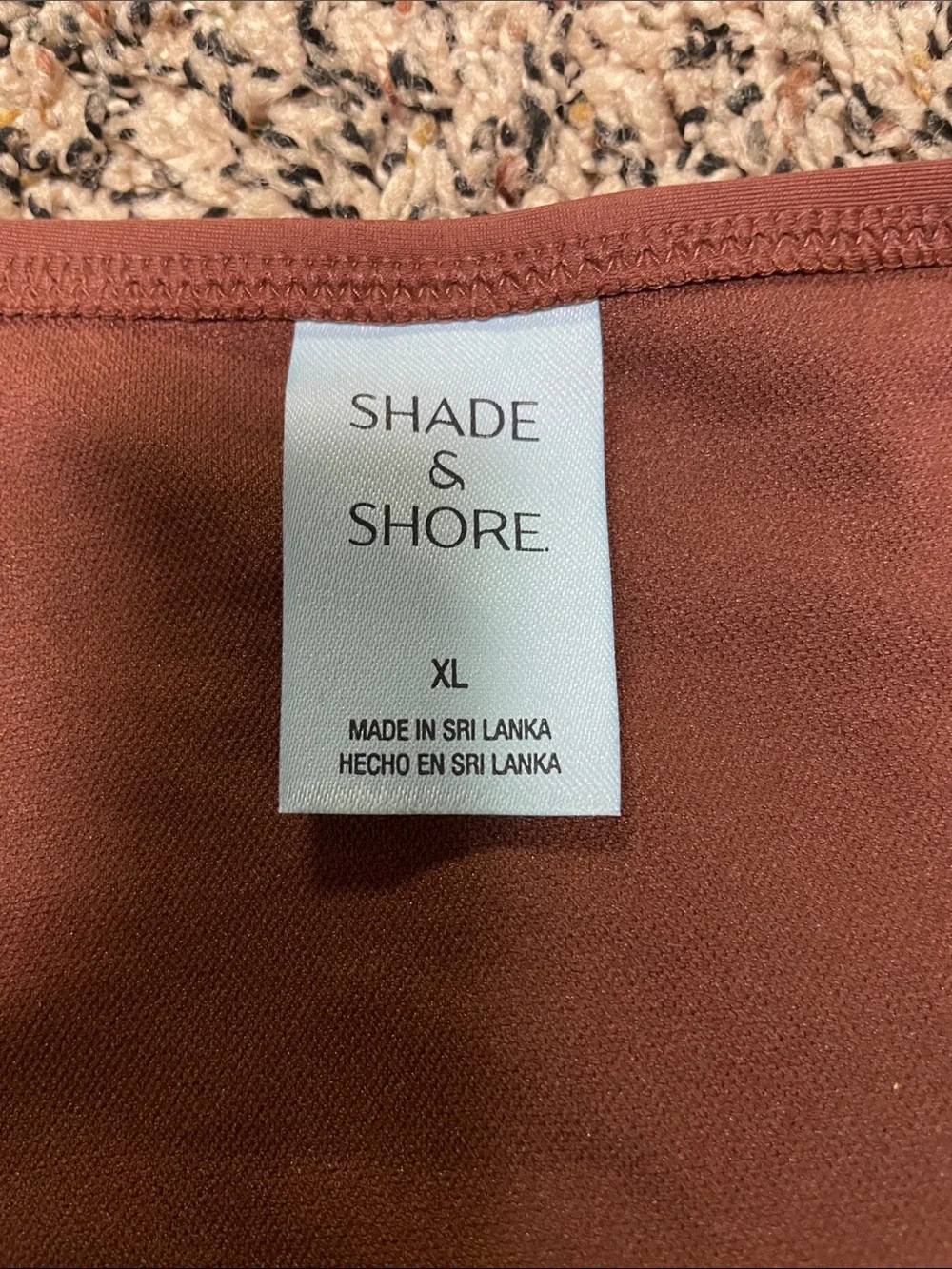 Shade & Shore Rust-Brown Bikini Bottom XL | NWT - Picture 3 of 5